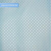 Штора в ванную комнату, однотонная - бирюза, полиэстэр, 180х180 см